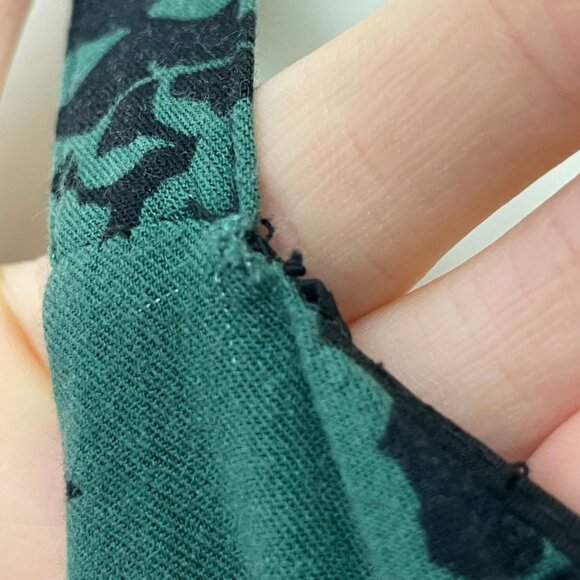 41 Hawthorn Dress Floral Sleeveless Shirred Smocked Back Pockets Size Large - Picture 8 of 11